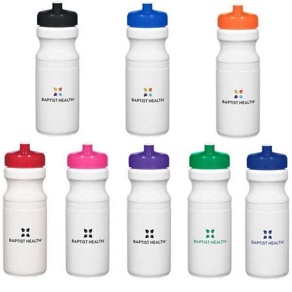 DH5899W Poly-Clear™ 24 Oz. White Fitness Bottle With Custom Imprint